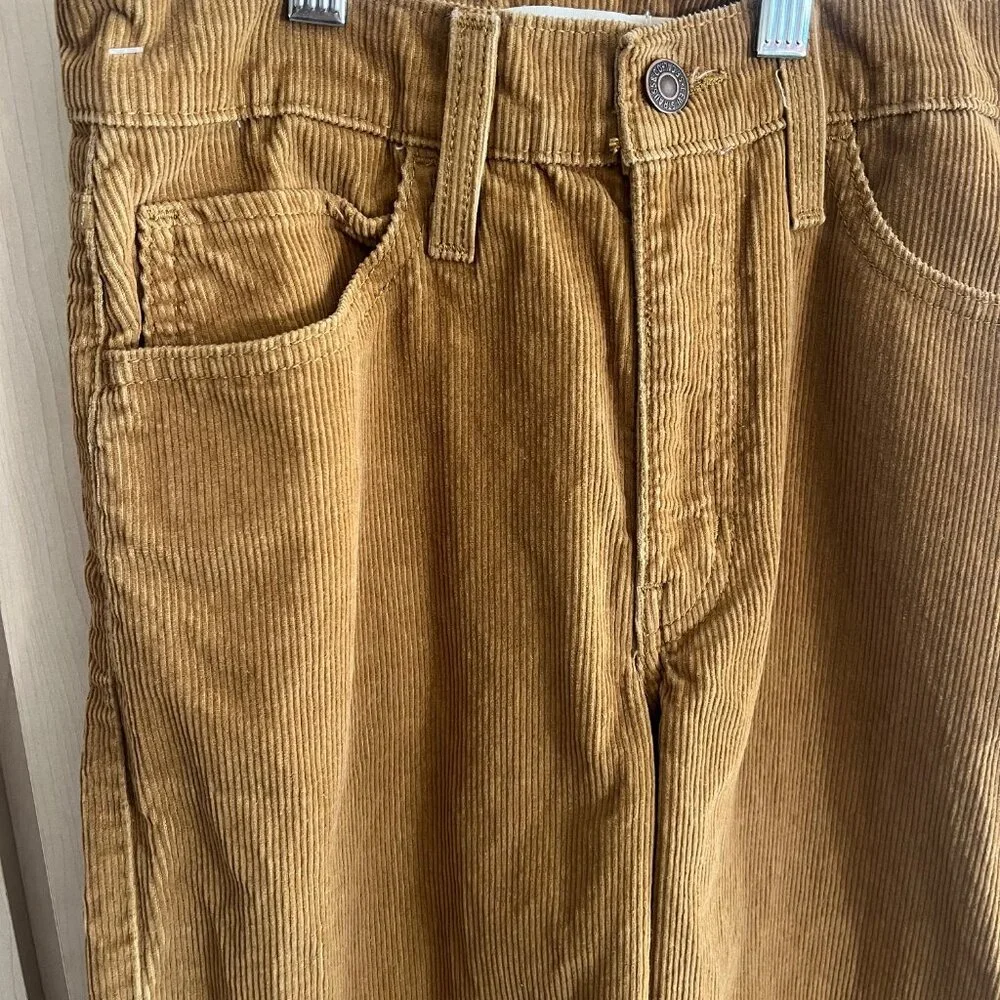 Levi’s Unisex Size 24 ‘94 Baggy High Rise‎ Corduroy Pants Brown Tan